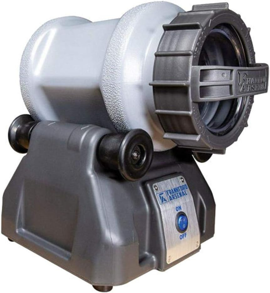 Platinum Series Rotary Tumbler with 7-Liter Capacity, Clear Viewing Lids, and Au