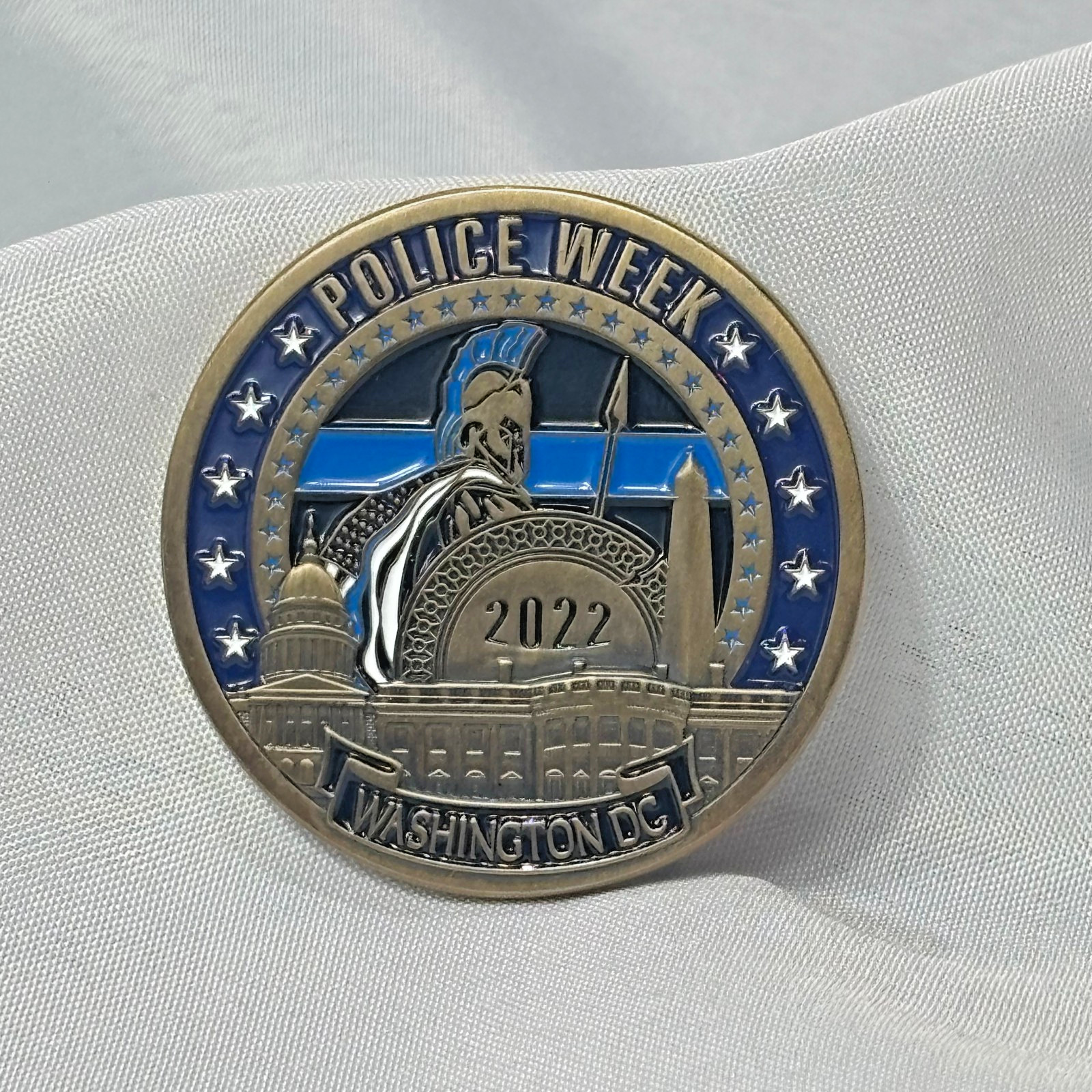 2022 Washington D.C. Police Week Challenge Coin Medal Bold As A Lion