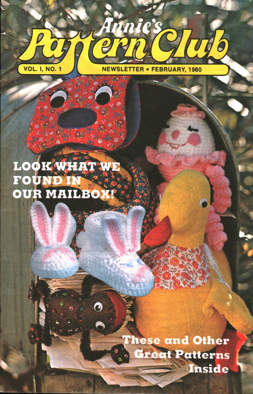 Annie's Pattern Club Newsletter Magazine | February 1980 Volume I No. 1