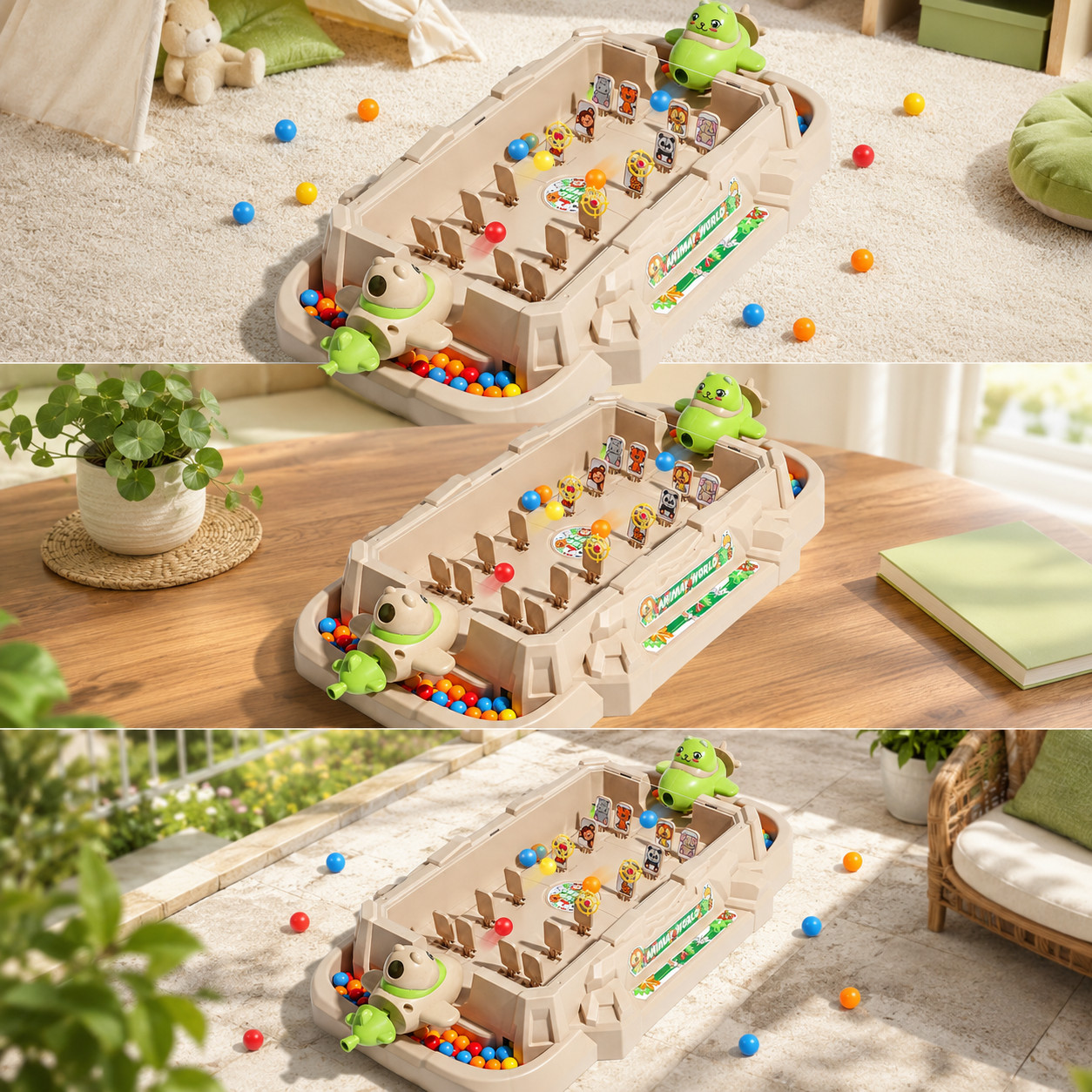 Kids Pinball Game, 2 Player Tabletop Mini Pinball Machine