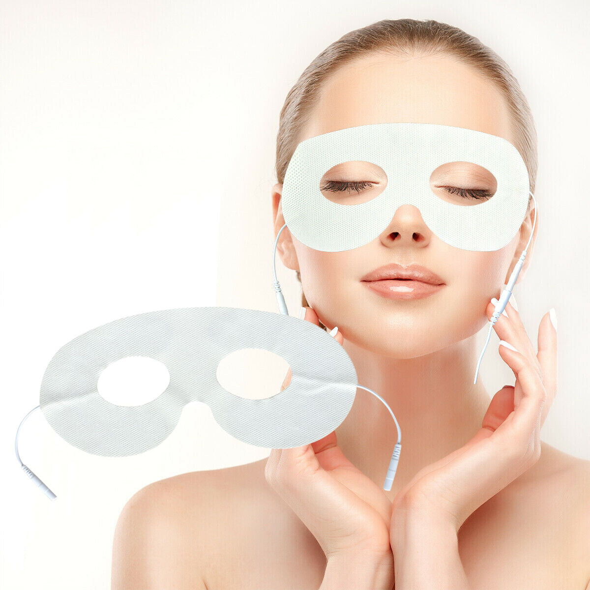 Non-woven Self-adhesive High quality Carbon FIber Eye Massage Pads With Tens