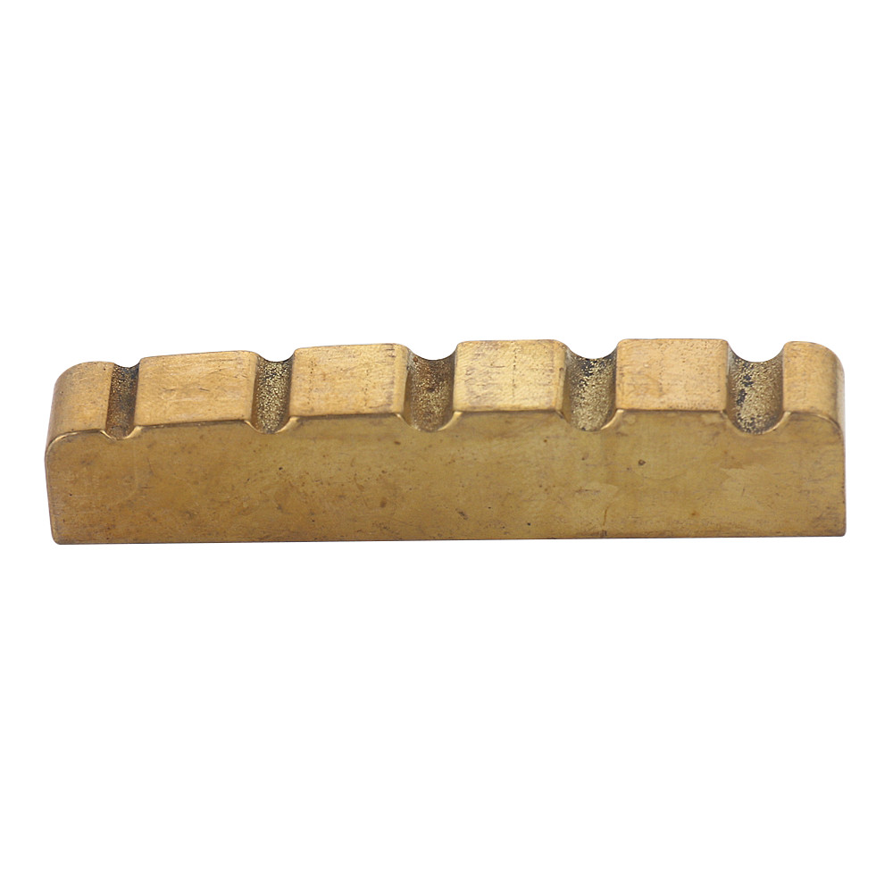 Bass 5-String Slotted Brass Nut for 5 String Electric Bass Guitar Parts 45x6mm