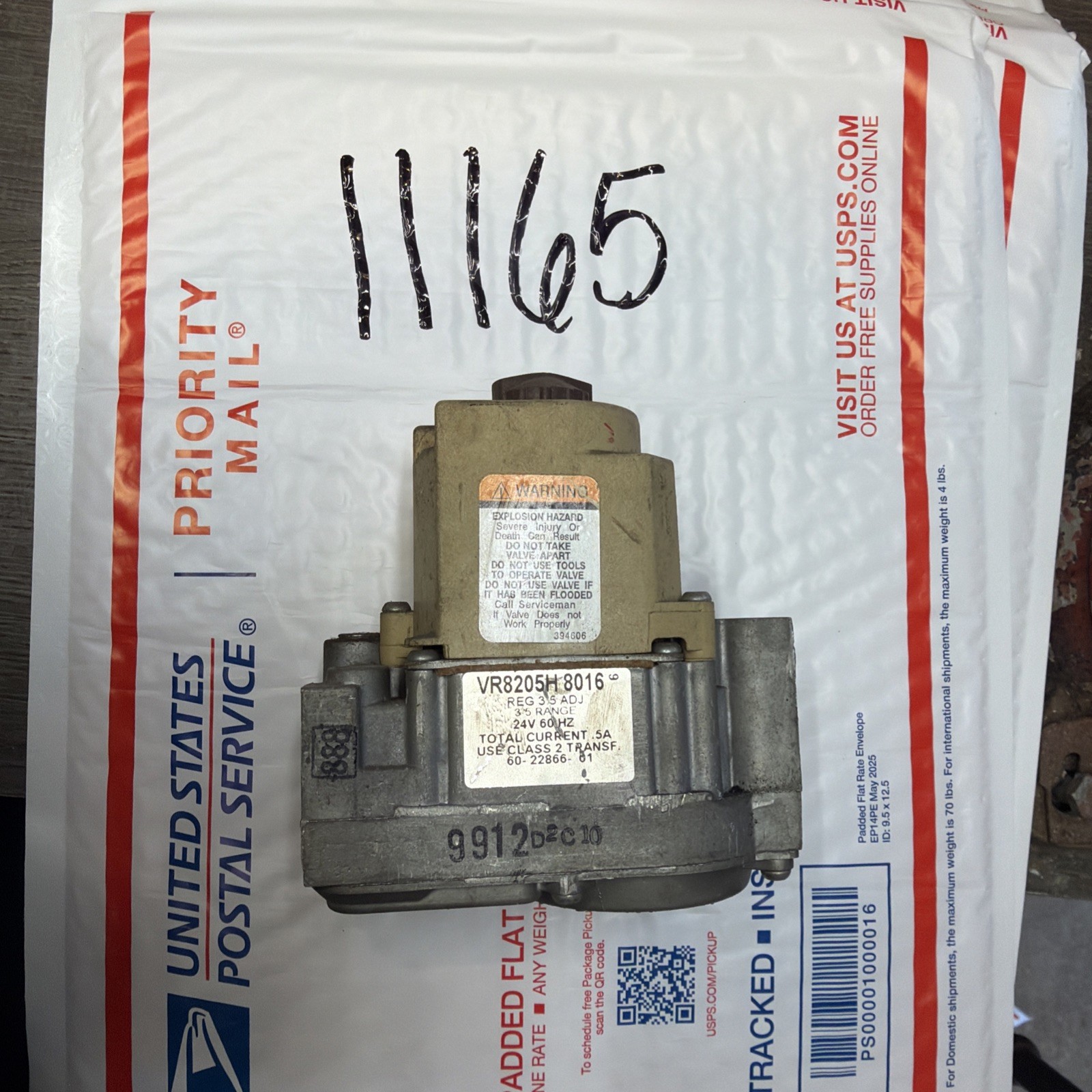 Honeywell VR8205H 8016 VR8205H8016 Rheem Ruud 60-22866-01 Gas Valve 🔥Checked