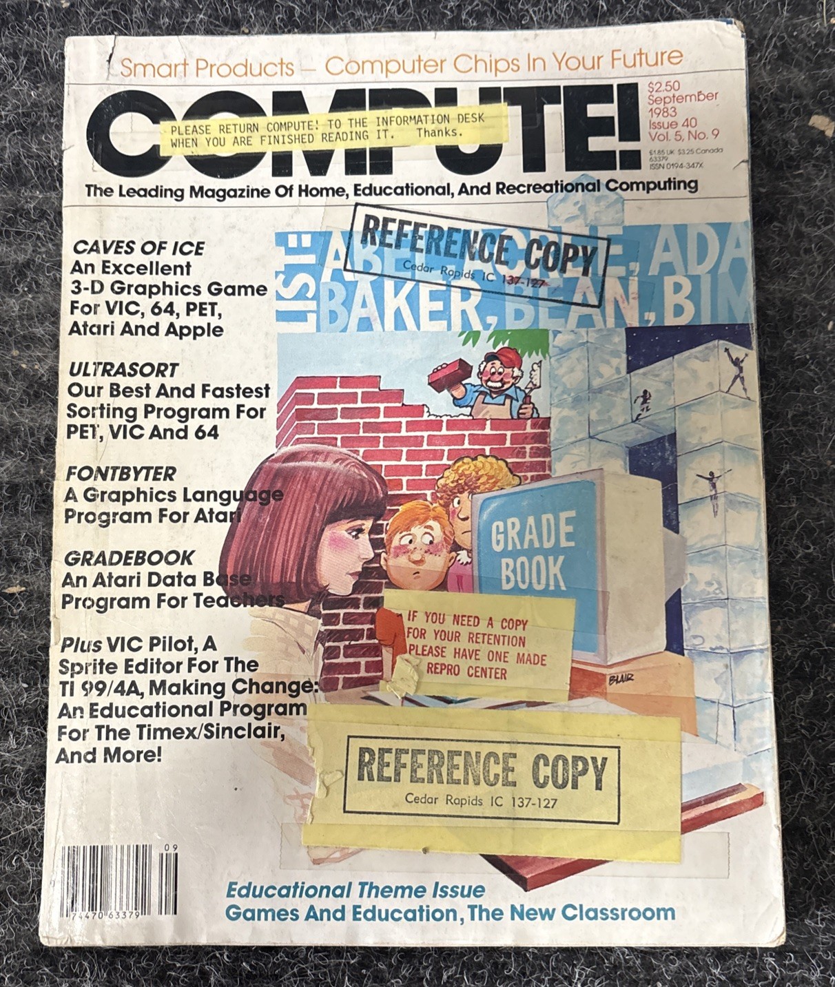Compute! Magazine September 1983 V5 No9 Commodore Atari TI Apple More