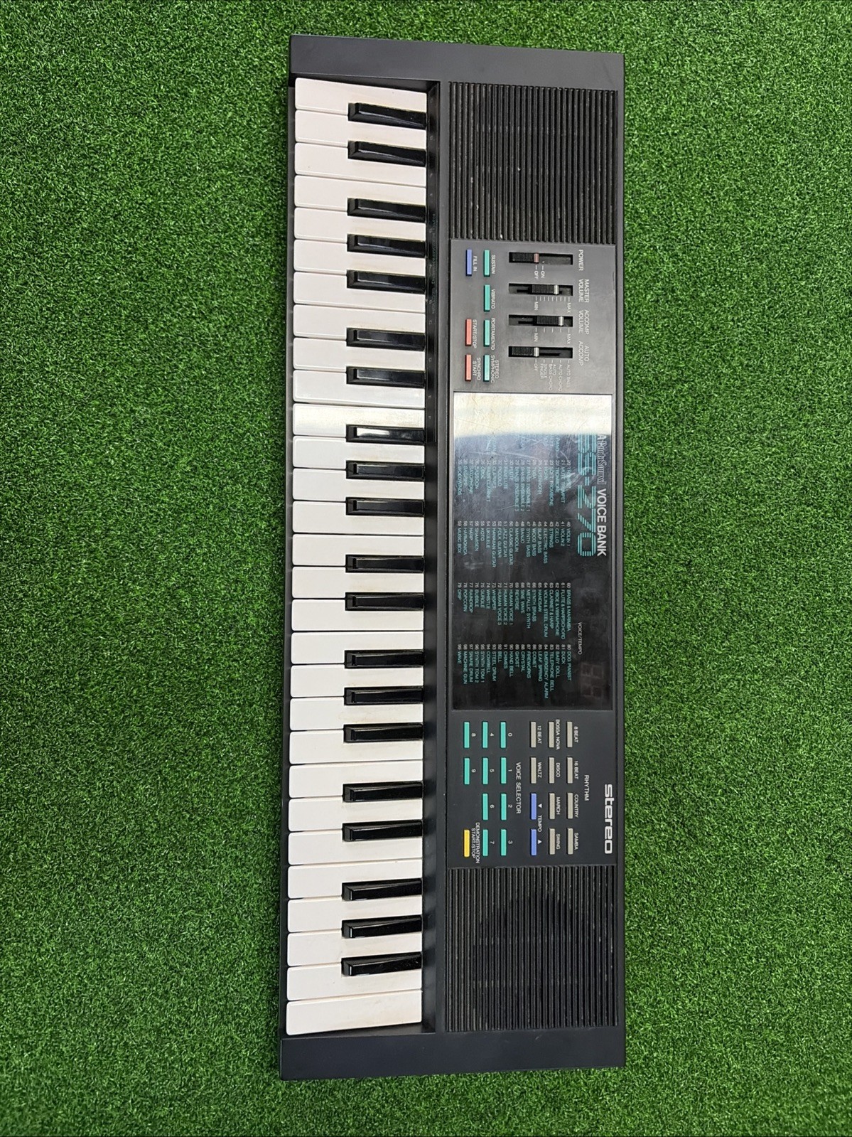 Yamaha PortaSound PSS-270 49-Key Electronic Keyboard ~ Works Great - Needs Cable