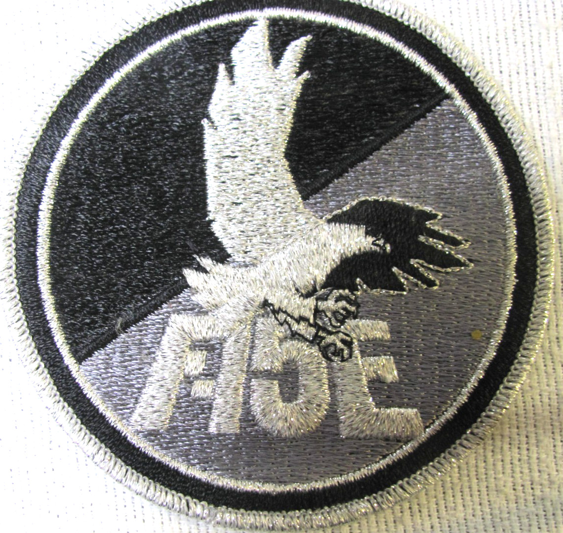 F 15 E Air Force Silver/Black Fighter Patch 4" Unused Free Ship
