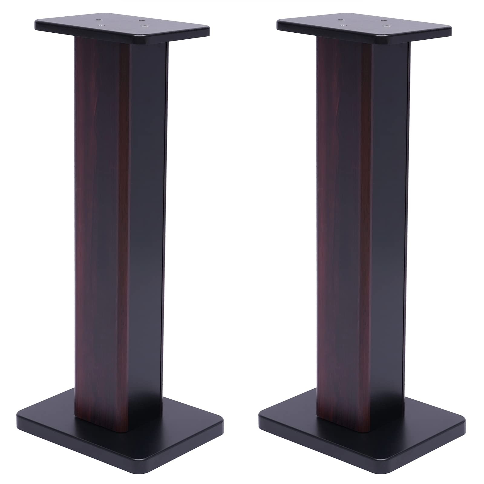 Black Walnut 28" Inch Bookshelf Speaker Stands Surround Sound Home Theater Pair