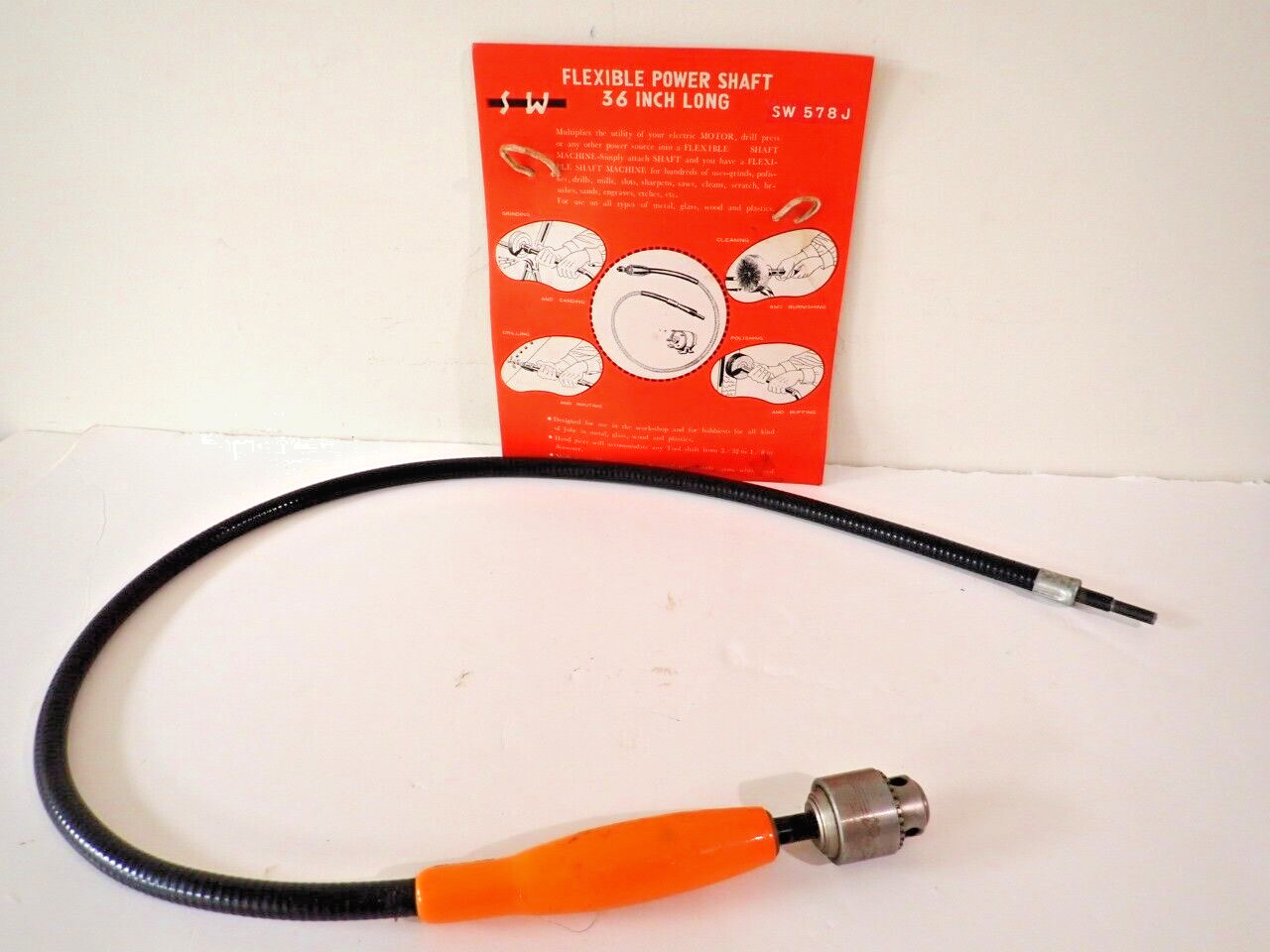 Vng. S W  36" Flexible Shaft SW 578J with Coastal  #5722  Chuck made in USA