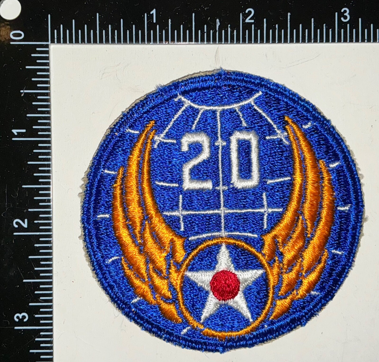 WWII US 20th Twentieth Army Air Force AAF US Made Patch