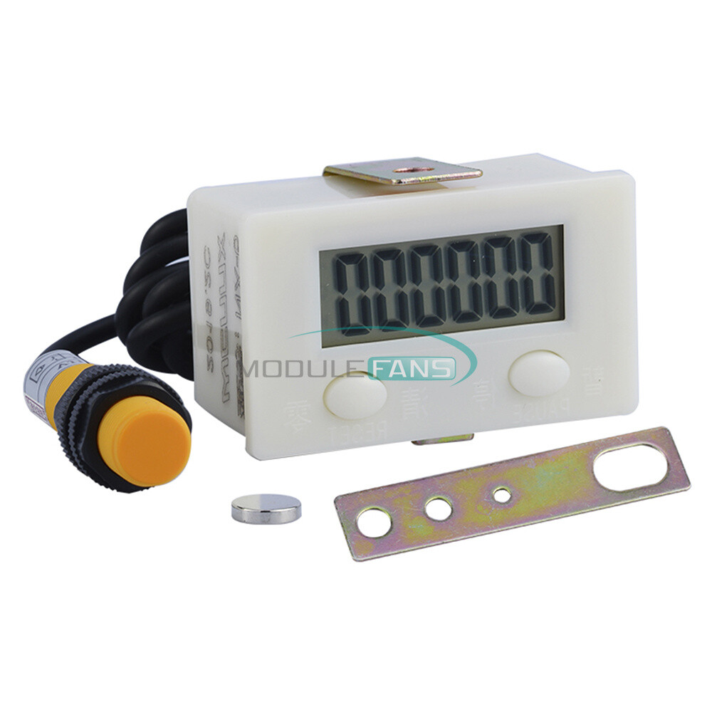 LCD Digital Counter Proximity Industrial Magnetic Sensor Switch Punch Counter