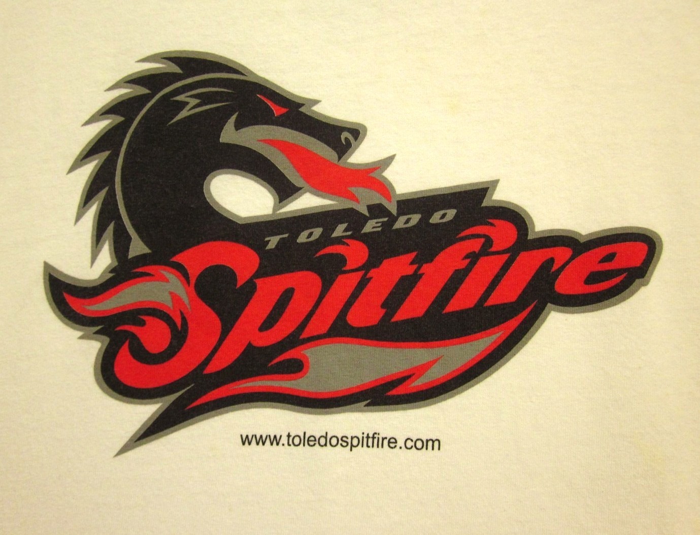 TOLEDO SPITFIRE logo lrg T shirt women’s football NWFA defunct tee OHIO
