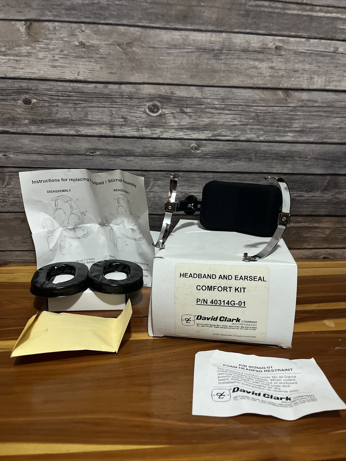 DAVID CLARK COMPANY Military Aviation Pilot HEADSET Replacement Headband/Earseal