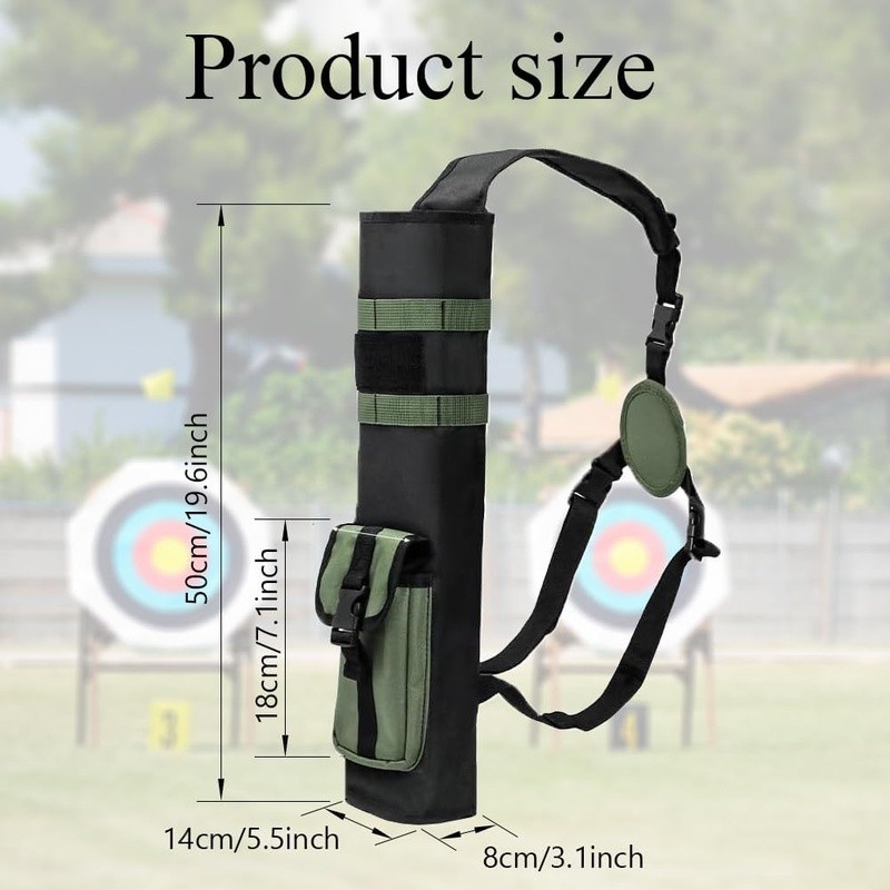 Durable Arrow Quiver W/ Adjustable Shoulder Strap Molle System Archery New