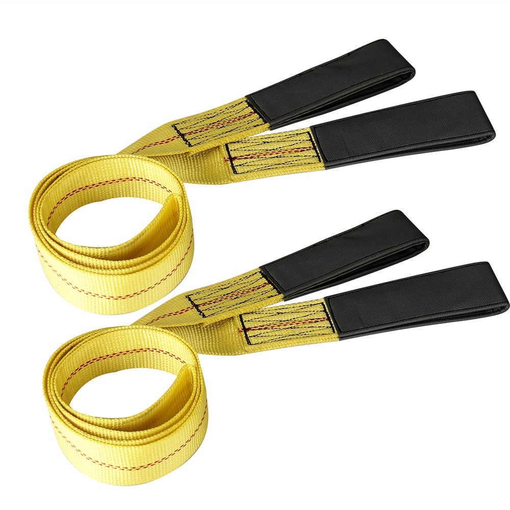 Heavy Duty Nylon 6' x 2" Flat Lifting Sling Strap Eye Polyester Webbing 9000LBS