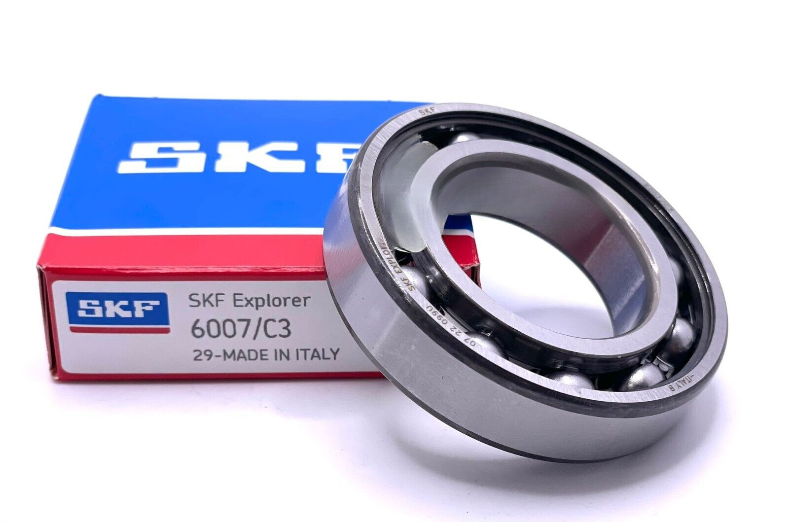 SKF 6007 C3 DEEP GROOVE BALL BEARING, OPEN TYPE, NO SEALS 35x62x14 mm
