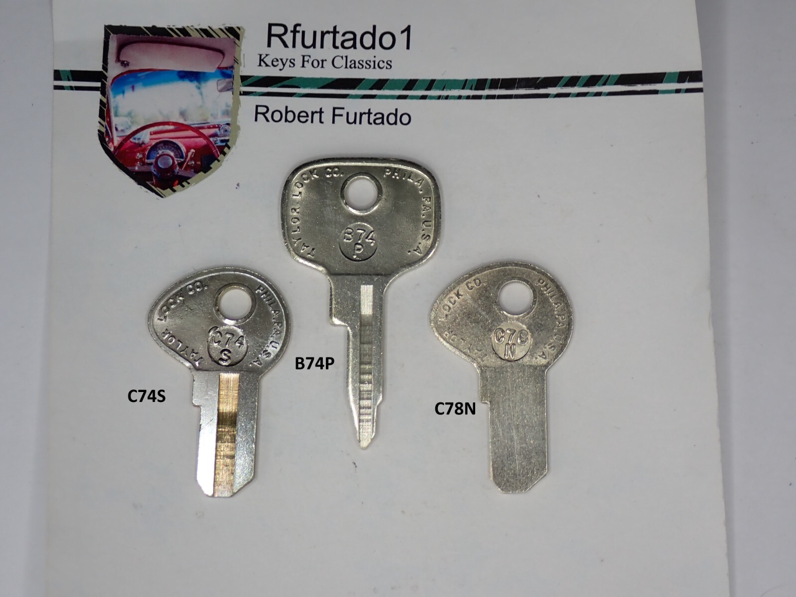 Key Blank for vintage Bridgestone Motorcycles (Match to pictures)
