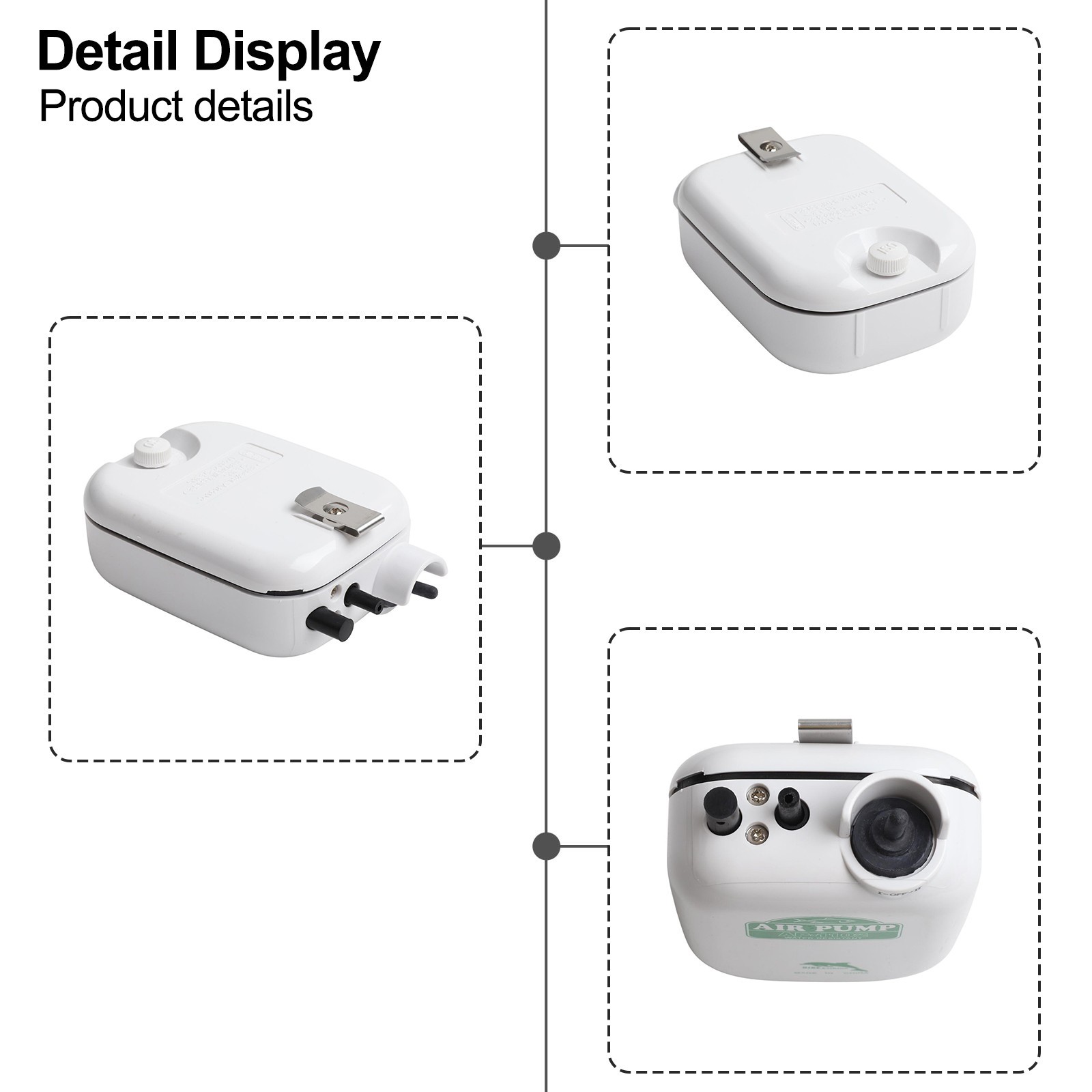 Fishing Oxygen Pump with Waterproof Design and Convenient Hook Attachment