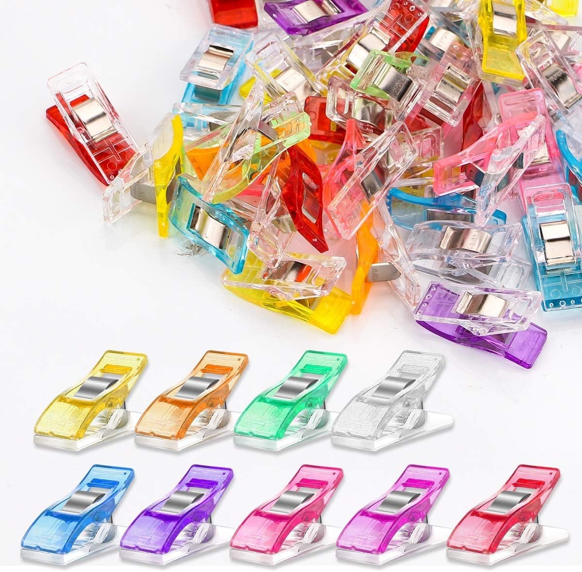 Versatile 30-Pc Sewing Clips with Storage Case - Perfect for Quilting Projects