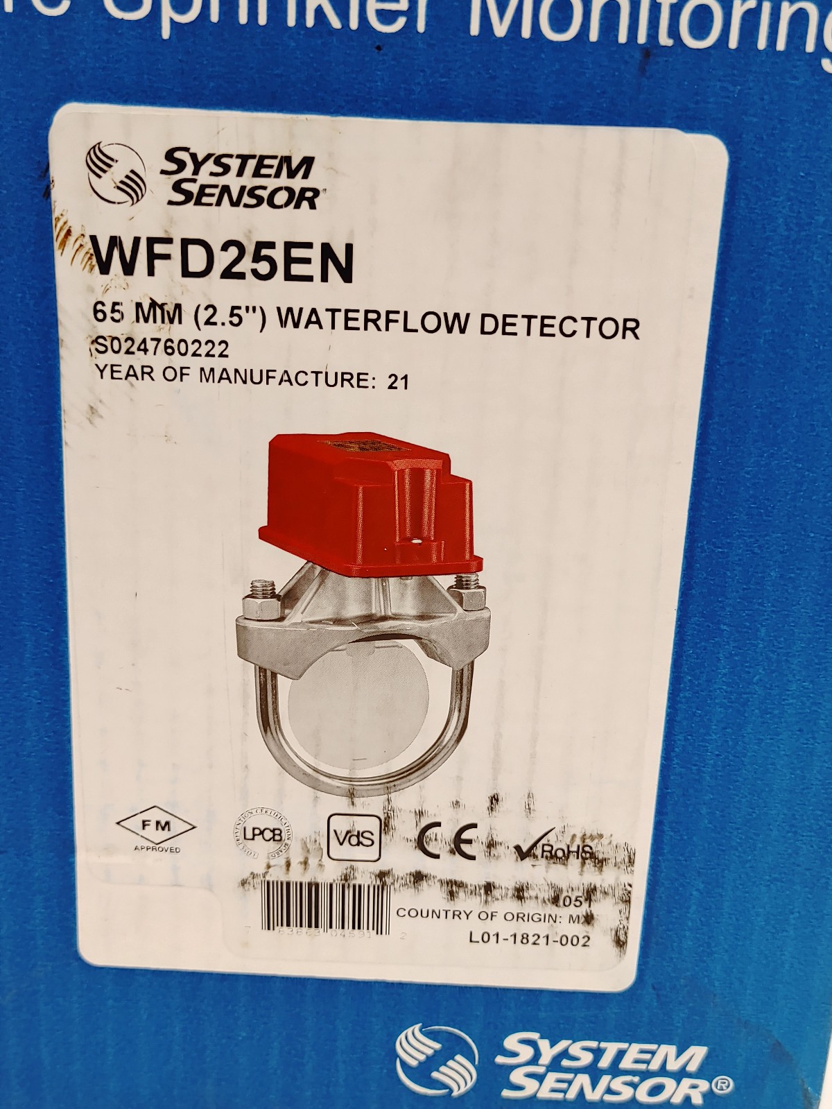 System Sensor WFD25EN Waterflow Detector