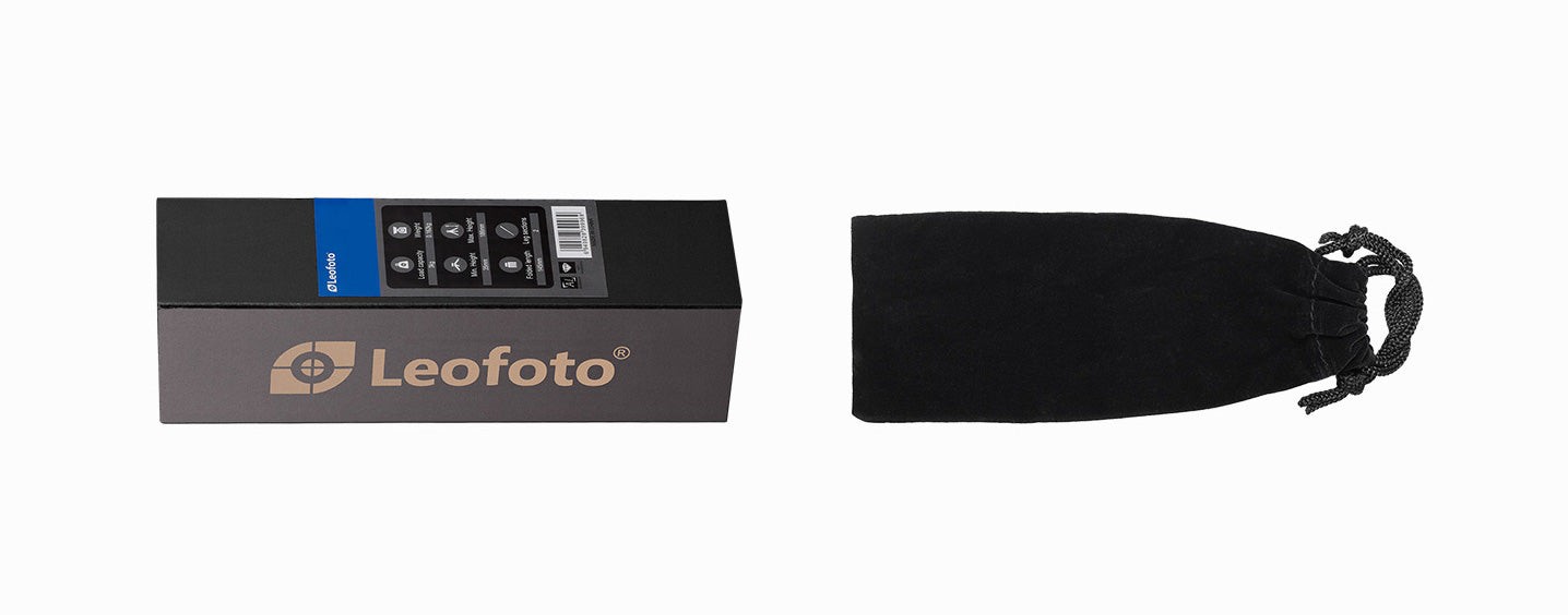 Leofoto MT-04 Upgraded Folding Aluminum Mini Tripod with Bag