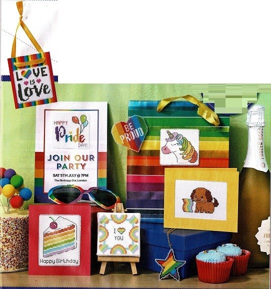 LGBTQ+ MOTIFS  (39)  CROSS STITCH  PATTERN  ONLY   EQ  PAU