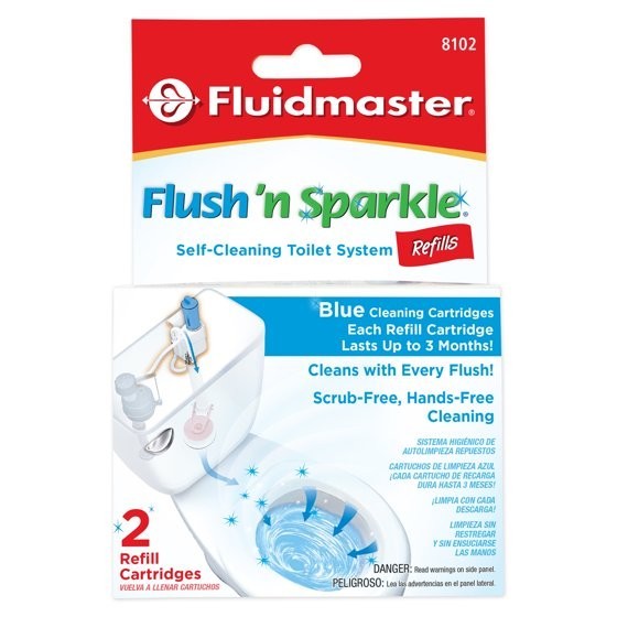 Fluidmaster 8102P8 Flush 'N Sparkle Automatic Toilet Bowl Cleaning System Refill
