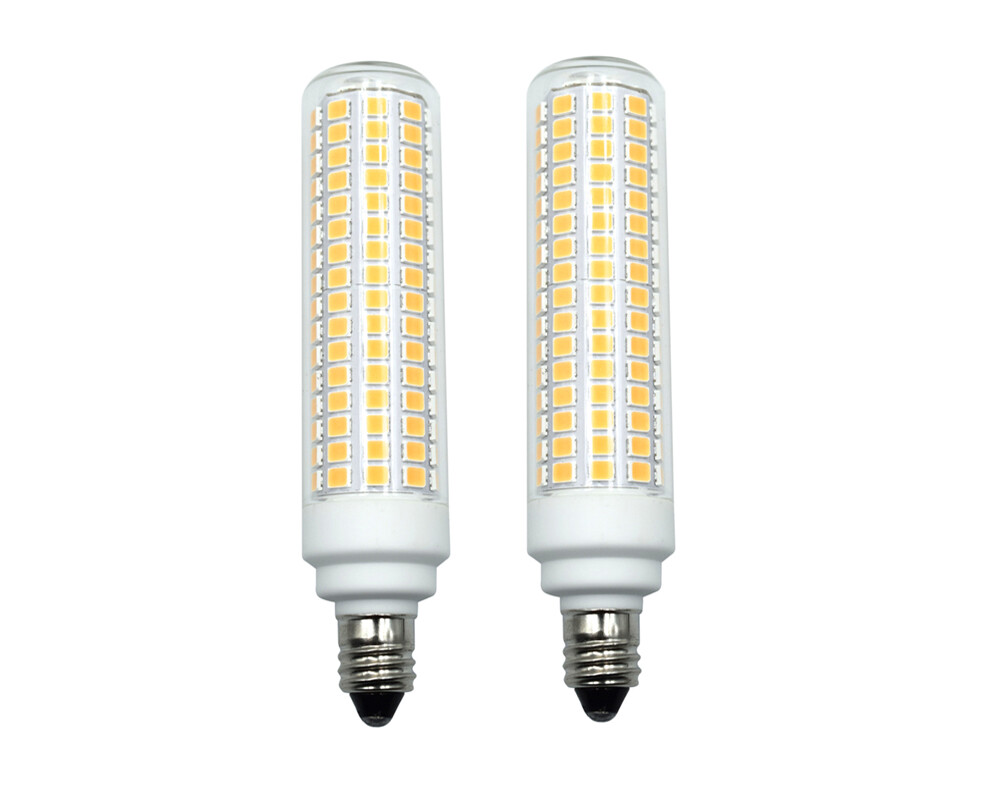 2pcs E11 LED bulb 12W 120V 130V 168Led Ceiling fan Light Lamp Equivalent 120W H