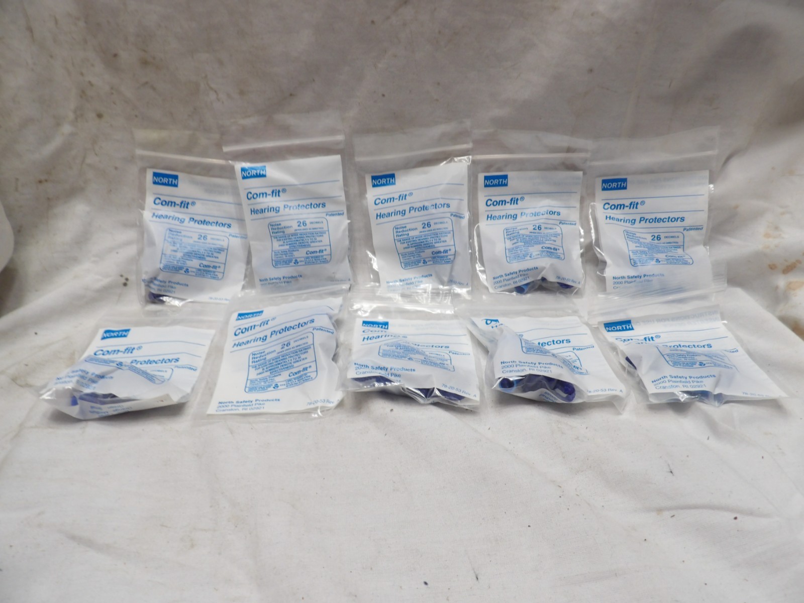 North Com-fit Ear Plugs (10 Pairs)