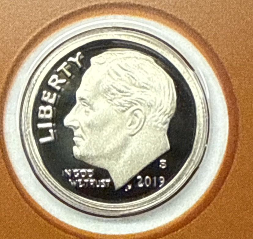 2019 S Clad Proof Roosevelt Dime from Proof Set with Free Shipping