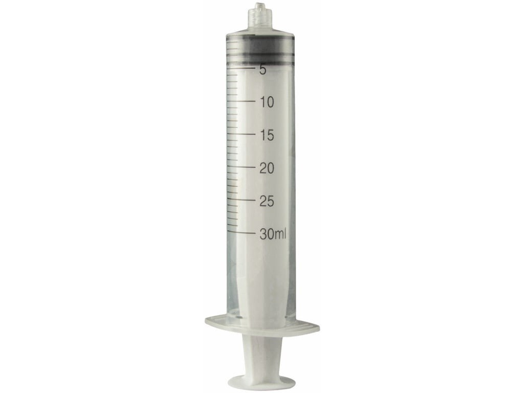 Jensen Global JG30CC-LL-10 - 30 cc Calibrated Manual Luer Lock Syringe - Bag/10