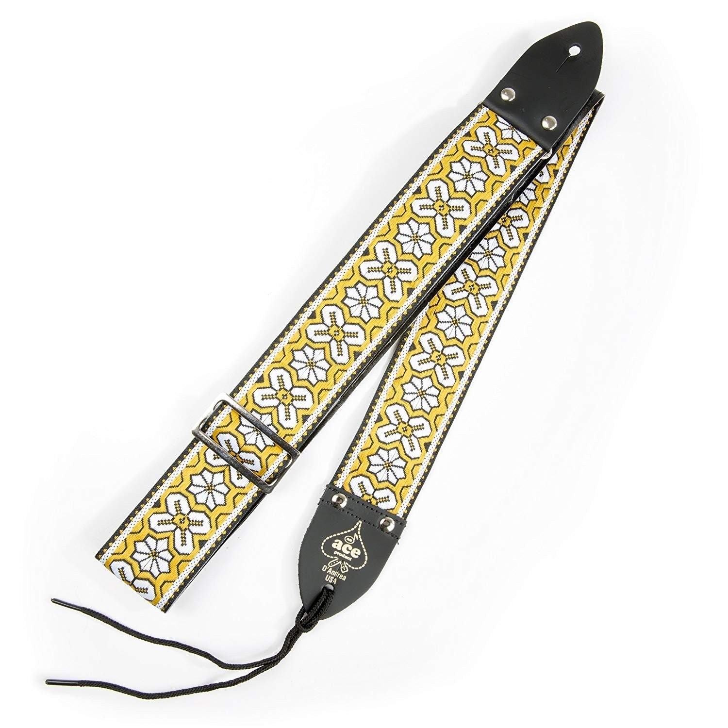 D’Andrea Ace Vintage Reissue Guitar Strap – Greenwich – Replica of Guitar...