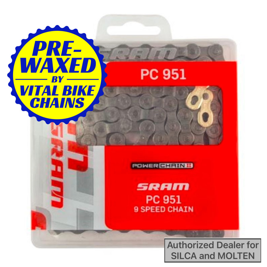SRAM PC-951 Chain 9 speed - SILCA/MOLTEN/CERAMIC SPEED wax