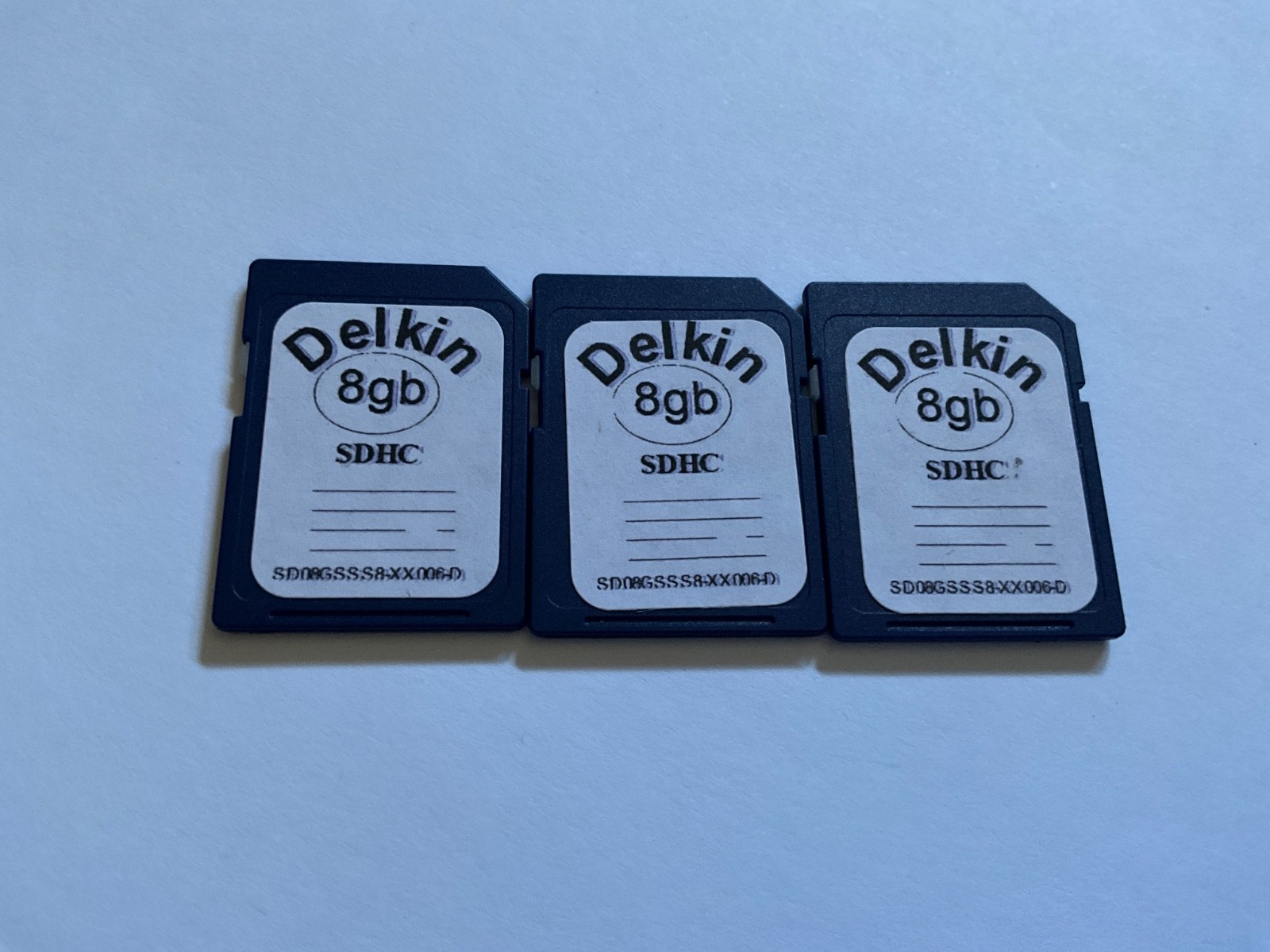 Lot of 3pcx 8gb Delkin  SDHC Memory Card for SDHC Nikon canon cameras
