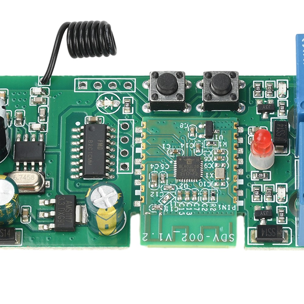 AC/DC 7-32V 2-Channel Bluetooth WIFI Relay Switch Module Self-locking 433MHz