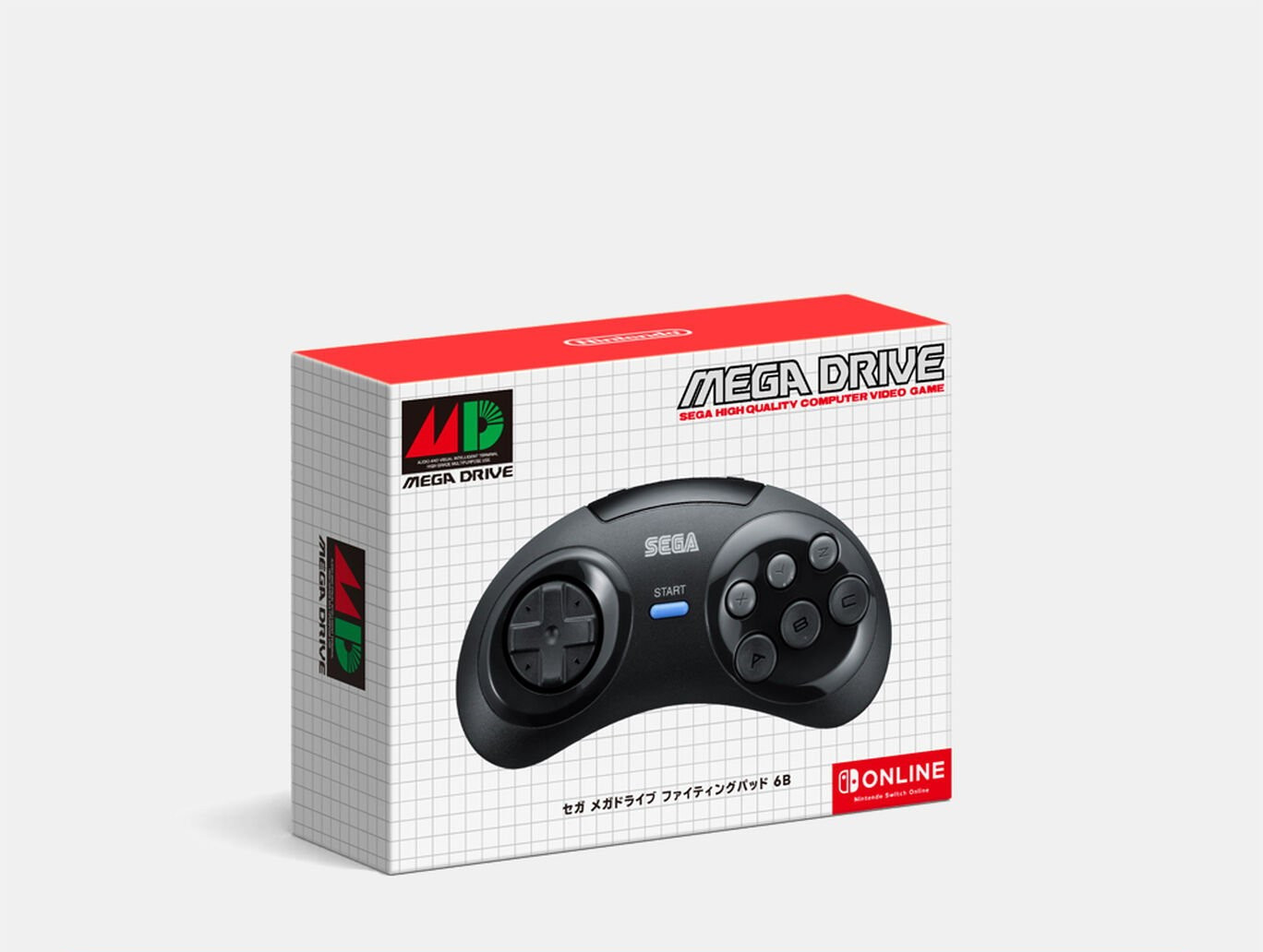 Sega Mega Drive Genesis 6-Button Controller for Nintendo Switch Online JAPAN NEW