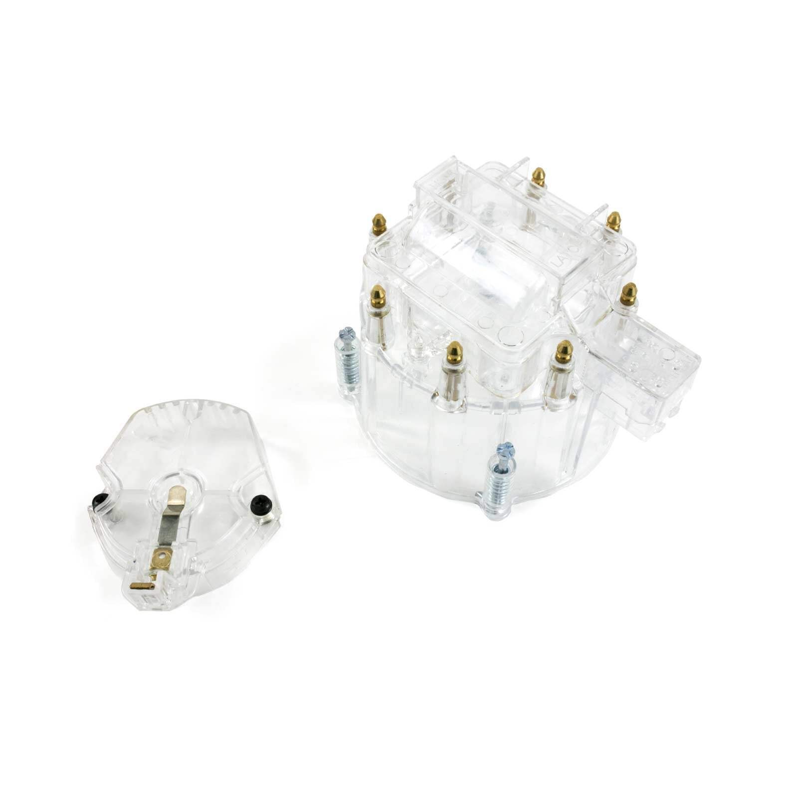 Universal 8-Cylinder HEI Cap & Rotor Kit for GM - Clear