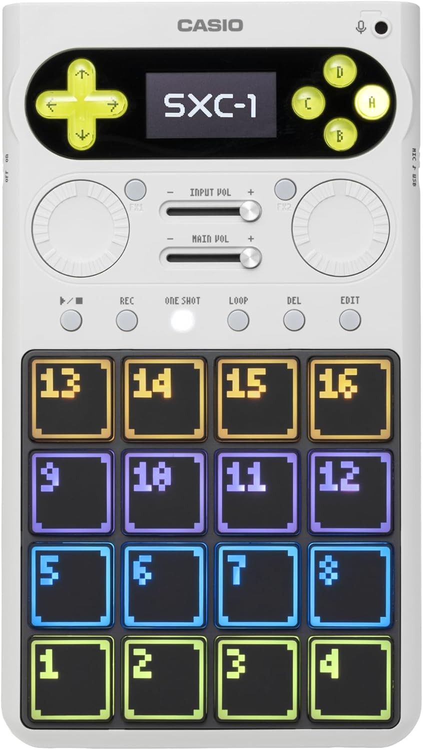 Casio SXC-1 Portable Standalone Sampler 16 Pads 64GB Digital Japan New