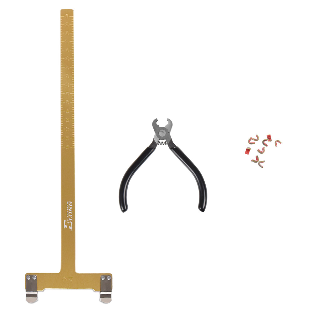 Archery Nocking Buckle Pliers String D Loop Nock Points+Bow Square Ruler Tool