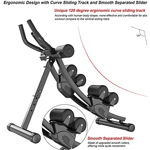 Ab Machine Multi-functional Exercise Equipment for Home Gym, Height