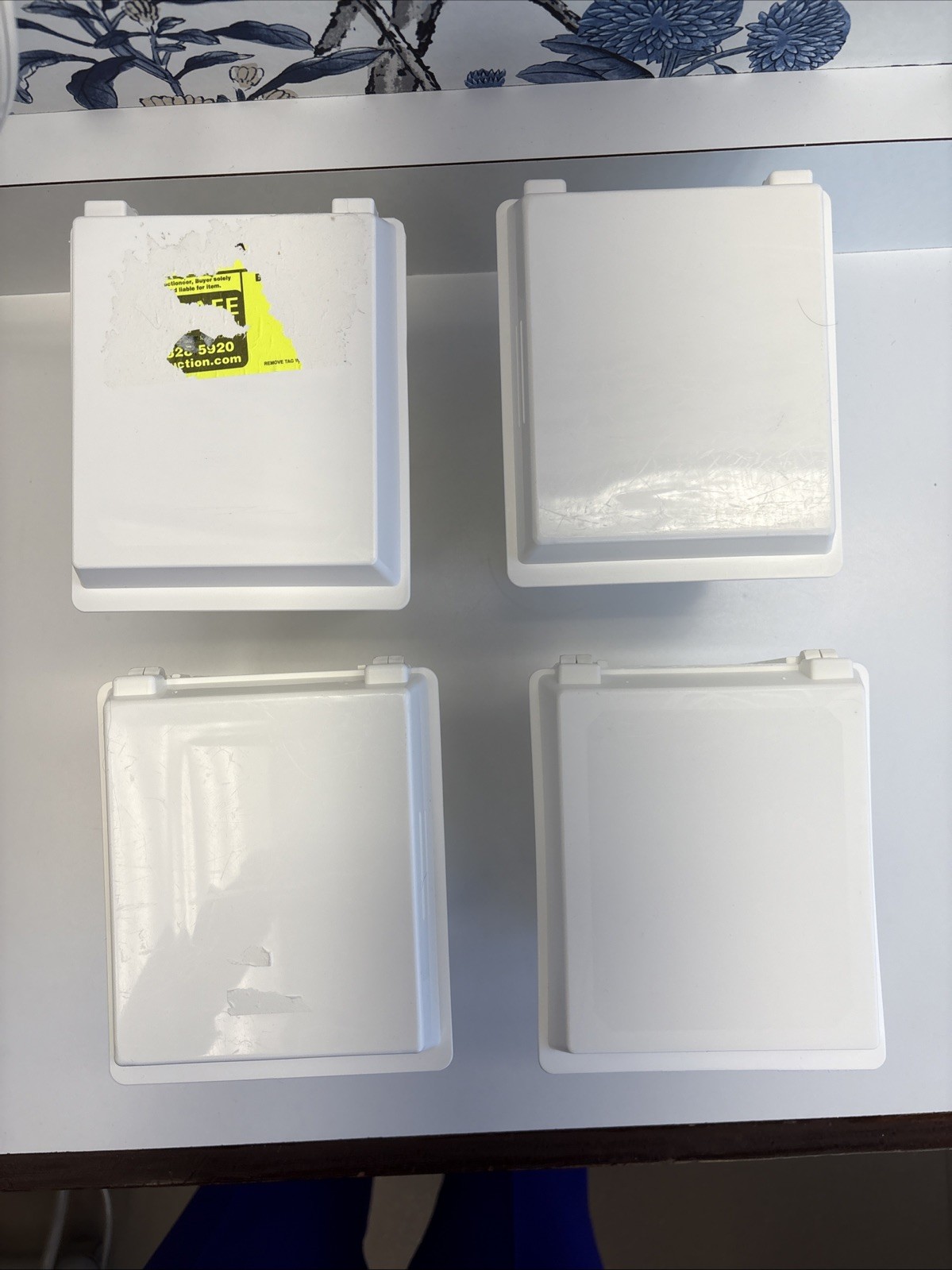 Zirc Dental E-Z Storage Tubs Qty FOUR White Lid