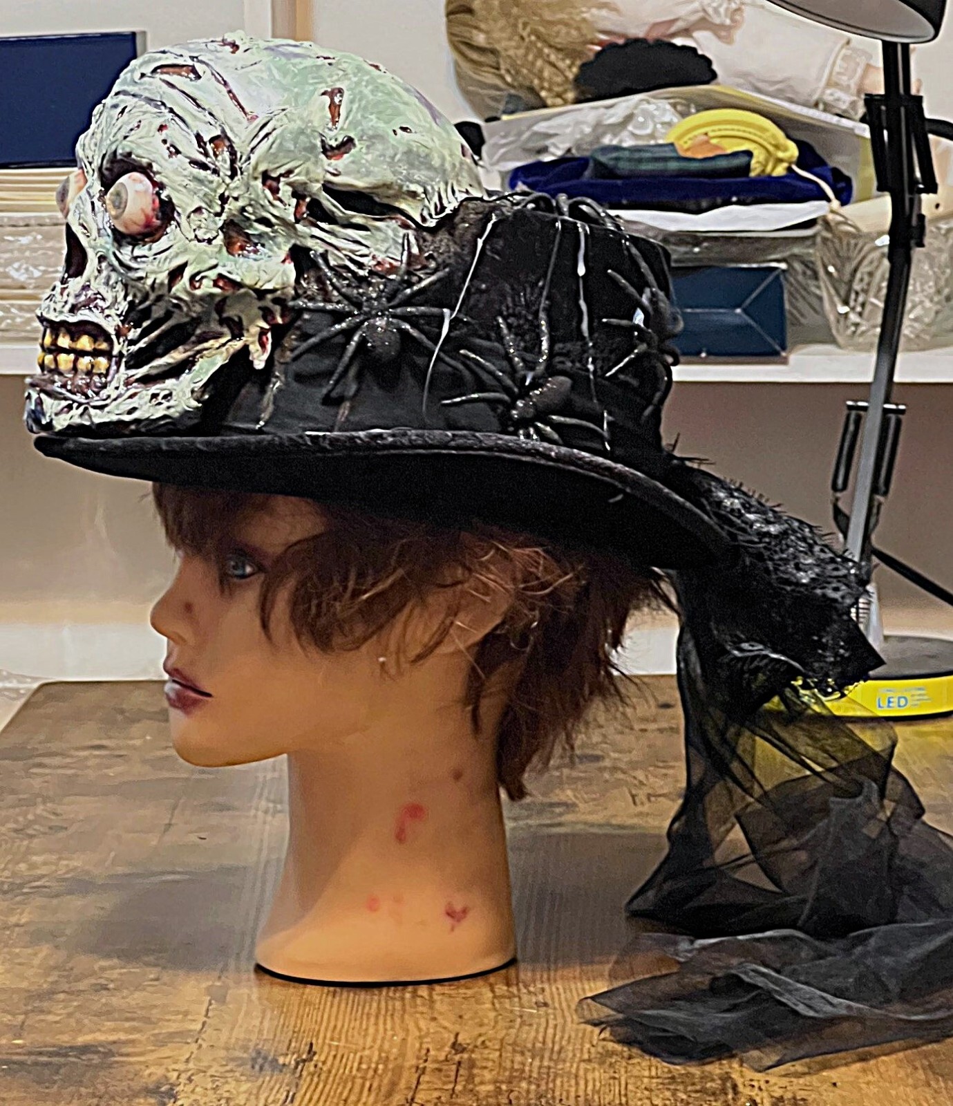 Halloween Costume Zombie Top Hat one size fits most original hand made