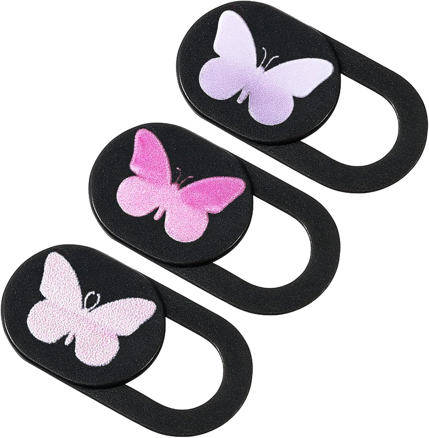 3 Pcs Webcam Cover Slide Butterfly Design Ultra-Thin Laptop Camera Cover Slide W