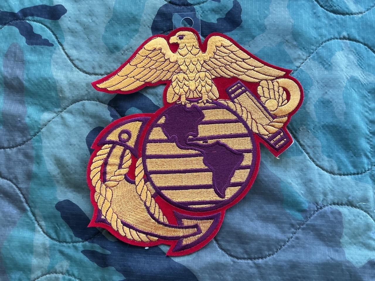 USMC Marine Corps EGA Military Large Oversize Full Color Sew Iron On Patch