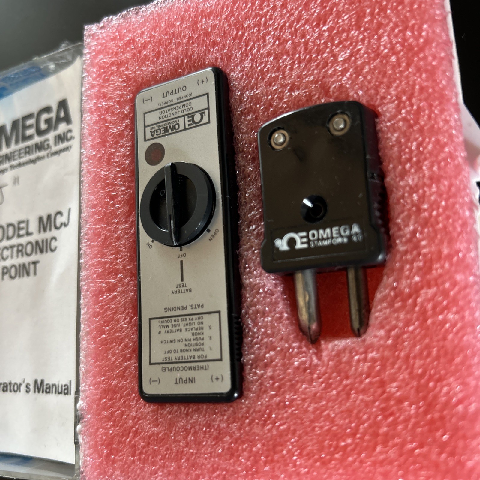 OMEGA MCJ-E Cold Junction Compensator Miniature Electronic Ice Point Used