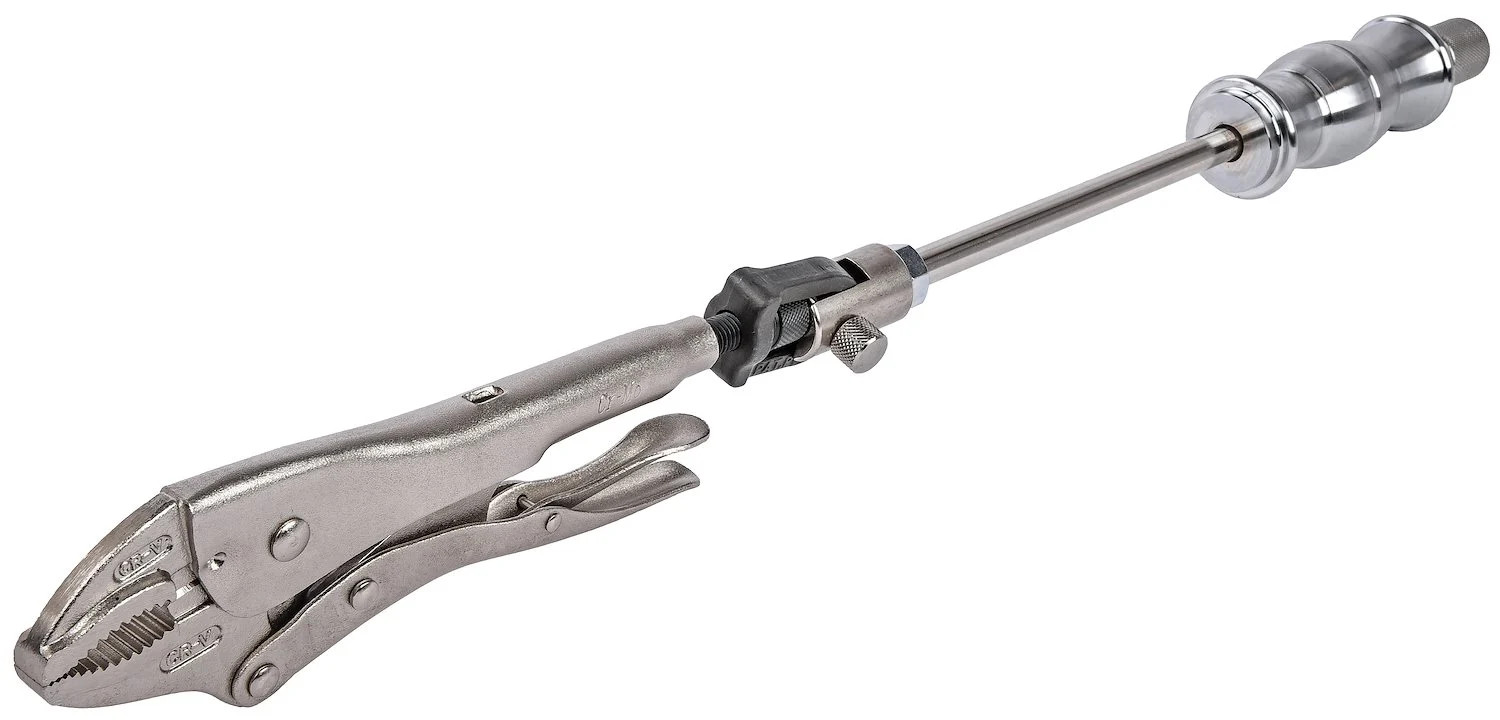 JEGS 81789 Locking Pliers Slide Hammer Vice Grips (9 in. Long Curved Jaw