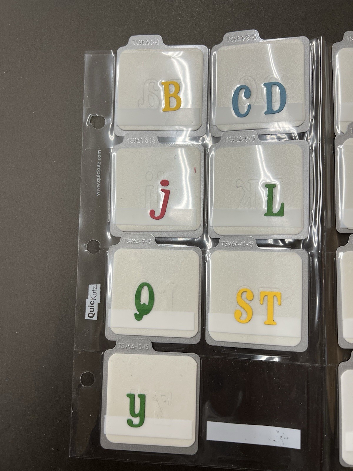QuicKutz Alphabet dies** BLOSSOM ** Complete Alphabet & Punctuation