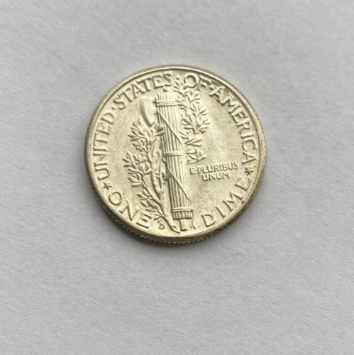 1944-d . Mercury Dime BU/ MS