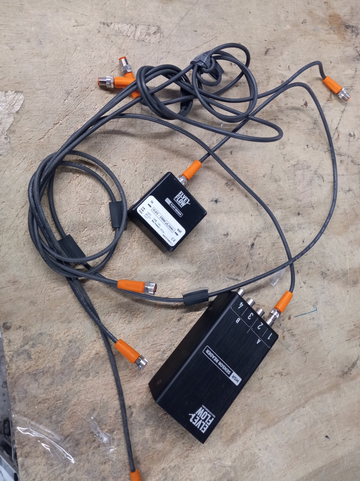 WPI  Sensor Reader  MSR  Pressure Flow & FLOW SENSOR 55879 + CABLES