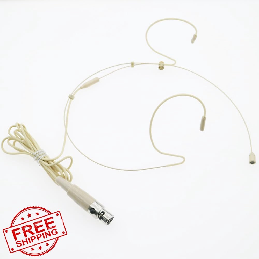Beige DH40 Omni Headset Mic TA4F Mini XLR