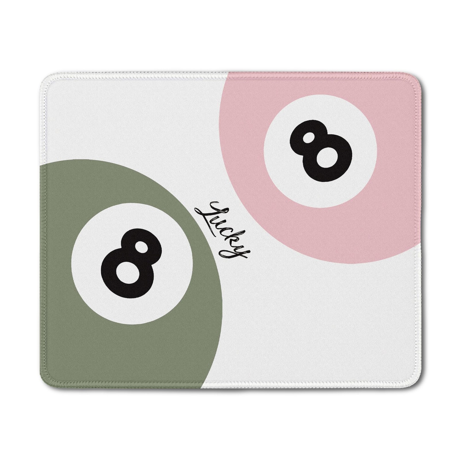 DOFQZ Funky Y2K Lucky 8 Ball Mouse Pad, Trendy Pink and 9.5x7.9, 39Child